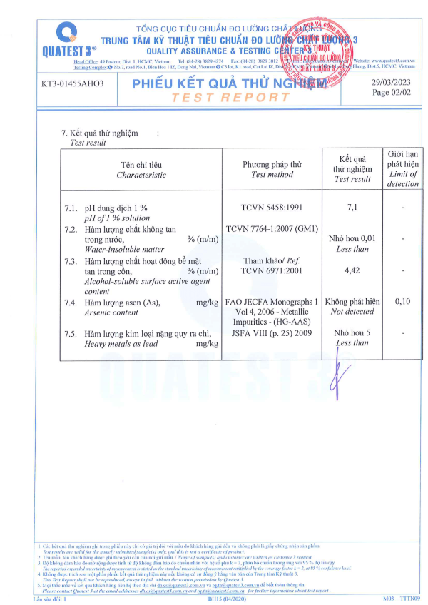 Giấy kiểm tra trung tâm BRT-3